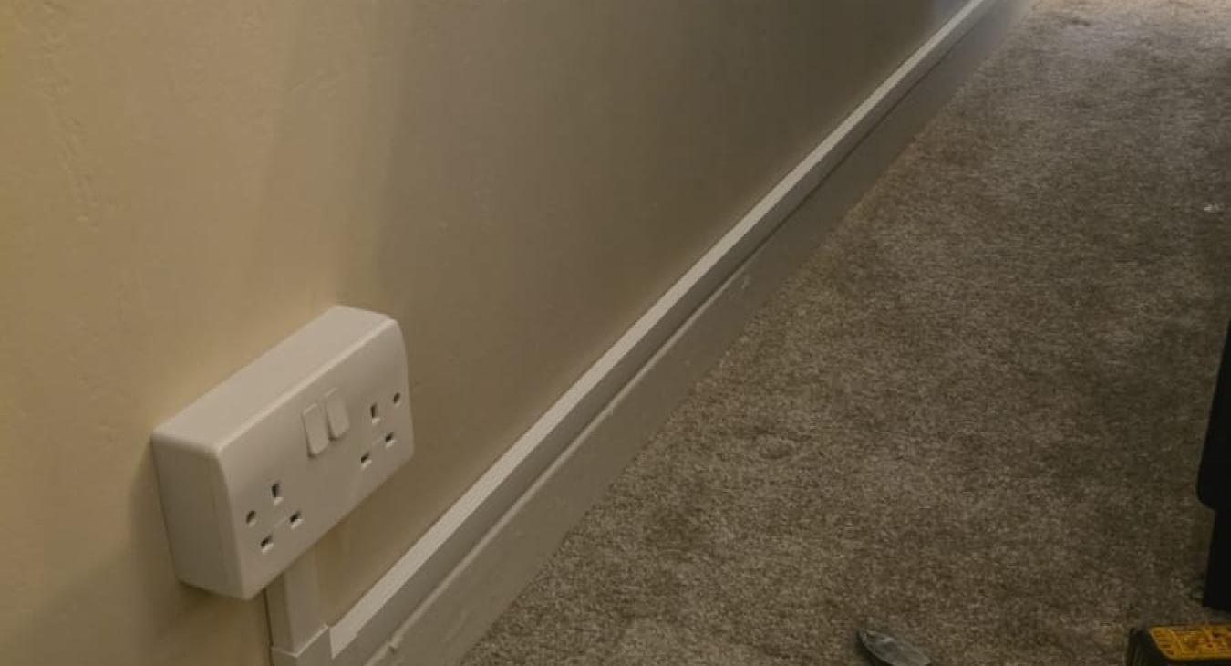Electrician carrying out a small electrical job
